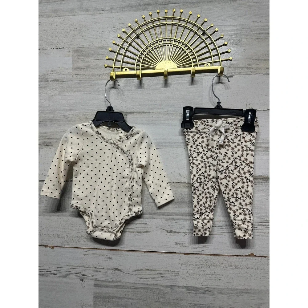 Jessica Simpson Carter's Baby Girls 3-6M Teal Floral‎ Heart Outfit Lot EUC